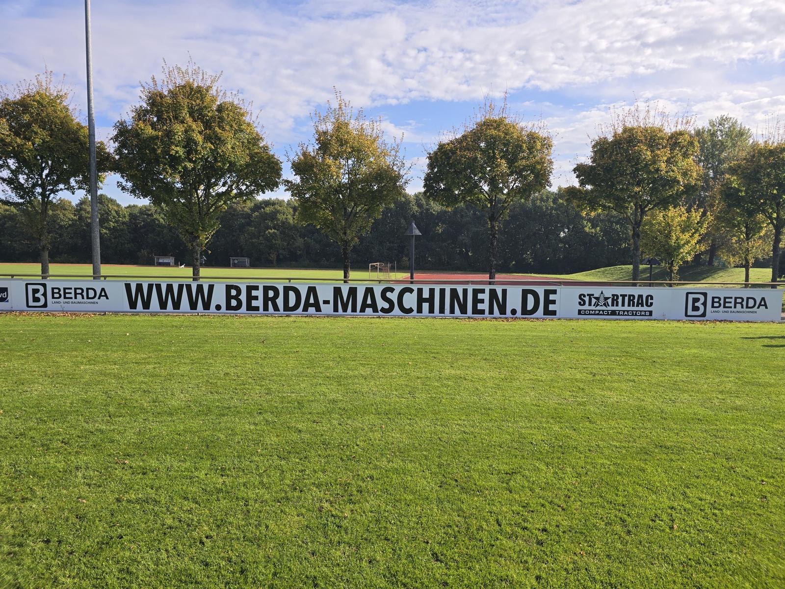BERDA Bandenwerbung beim TVV Neu Wulmstorf
